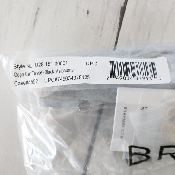 Brahmin Copa Car Tassel NWT Black Melbourne Key FOB Leather Resin Croc-Embossed - Picture 6 of 10